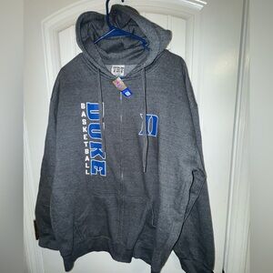 Duke Blue Devils Full Zip Jacket Basketball Black Size XL TRT Classics